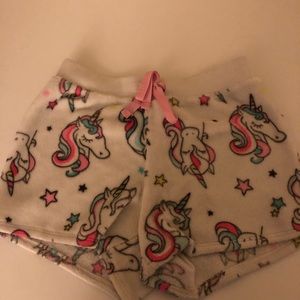 Justice Girls Unicorn PJ Shorts